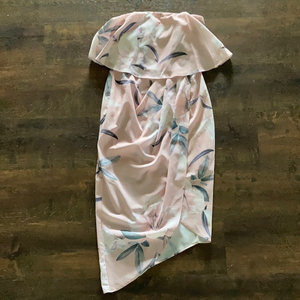 Pink summer cocktail dress